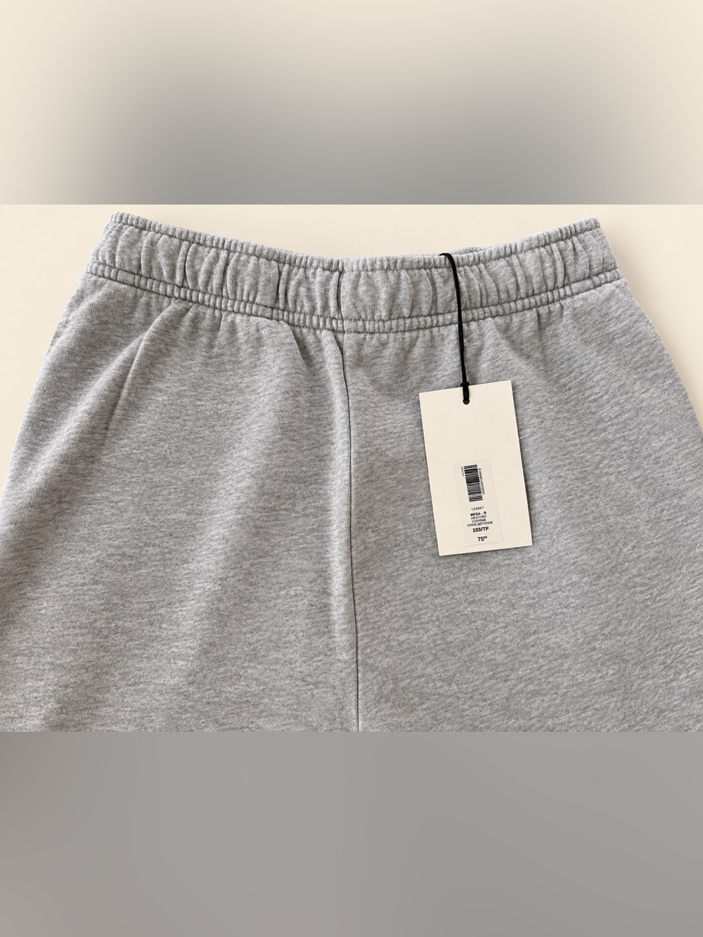 Aritzia Sweatfleece Terry Fleece Mega Jogger – Heather Chrome – 2XS – NWT - Picture 4 of 7